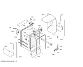 Схема №4 SRI33E05EU с изображением Передняя панель для посудомойки Bosch 00447571