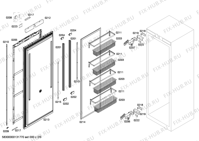 Схема №1 RC472200 с изображением Цокольная панель для холодильника Bosch 00680604