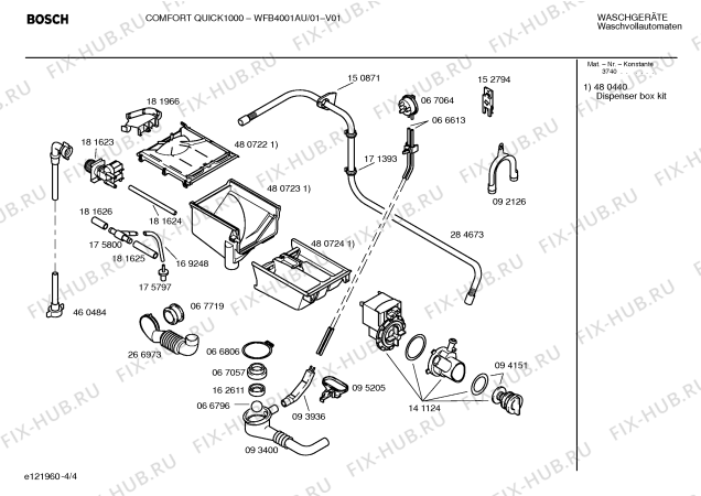 Схема №3 WFB4001AU COMFORT QUICK1000 с изображением Панель управления для стиралки Bosch 00362663