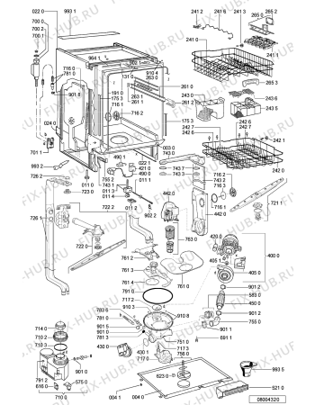 Схема №1 GSXP 7798/2 с изображением Панель для посудомойки Whirlpool 481245372923