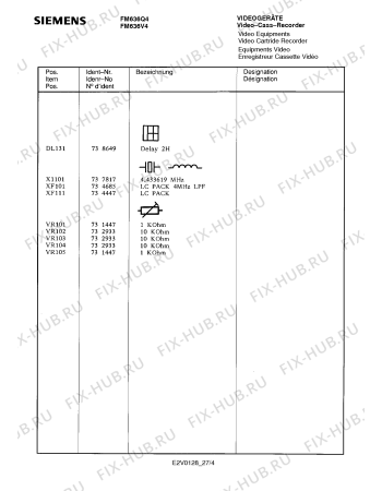 Схема №16 FM636Q4 с изображением Сервисная инструкция для видеоаппаратуры Siemens 00535396