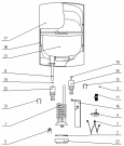 Схема №1 ACK101O (762406, TEG1020O/A) с изображением Ручка для электроводонагревателя Gorenje 757139