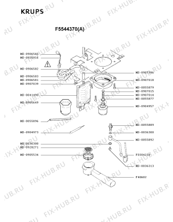 Схема №1 F8974138(0) с изображением Термостат для кофеварки (кофемашины) Krups MS-0907644