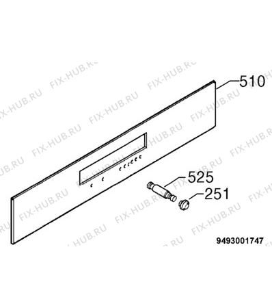 Взрыв-схема плиты (духовки) Zanussi ZBM974ALU - Схема узла Command panel 037