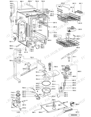 Схема №1 ADG 6340 NB с изображением Обшивка для посудомойки Whirlpool 481245371401