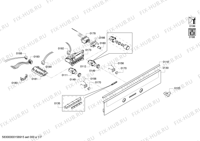 Схема №3 HC778540U с изображением Ручка выбора температуры для плиты (духовки) Siemens 00621994