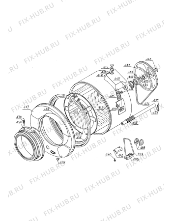Взрыв-схема стиральной машины Zanussi ZE88 - Схема узла Tub and drum