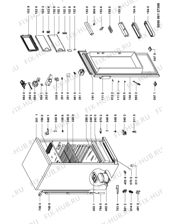 Схема №1 A 255/M с изображением Дверца для холодильника Whirlpool 481944269091