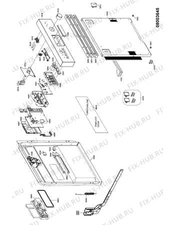 Схема №2 GCIE 6584/1 SW с изображением Панель для посудомойки Whirlpool 481290508485