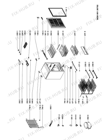 Схема №1 A 5504 N с изображением Затычка для холодильной камеры Whirlpool 481946288122