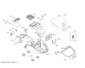 Схема №3 BSG81022 BOSCH ergomaxx professional 1000 с изображением Крышка для электропылесоса Bosch 00743520