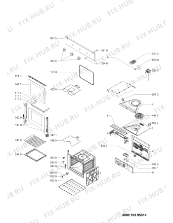 Схема №1 AKP 443/NB с изображением Обшивка для электропечи Whirlpool 481010395866