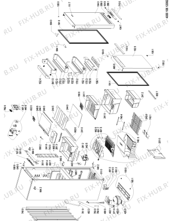 Взрыв-схема холодильника Whirlpool WBA33992NFCX (F090428) - Схема узла