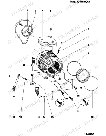 Схема №2 WISL85CSI (F030599) с изображением Наставление для стиралки Indesit C00111587