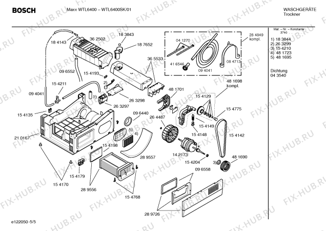 Схема №2 WTL6400SK Maxx WTL6400 с изображением Инструкция по установке и эксплуатации для сушилки Bosch 00580427
