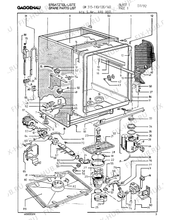 Схема №9 GM315110 с изображением Уплотнитель для моечной машины Bosch 00158312