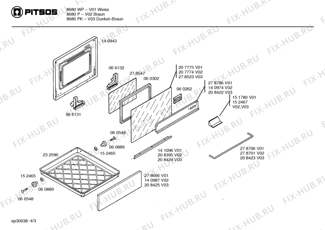 Схема №1 7680PK с изображением Переключатель для электропечи Bosch 00068379