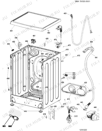 Схема №3 WIXXL146EU (F034544) с изображением Декоративная панель для стиральной машины Indesit C00118475