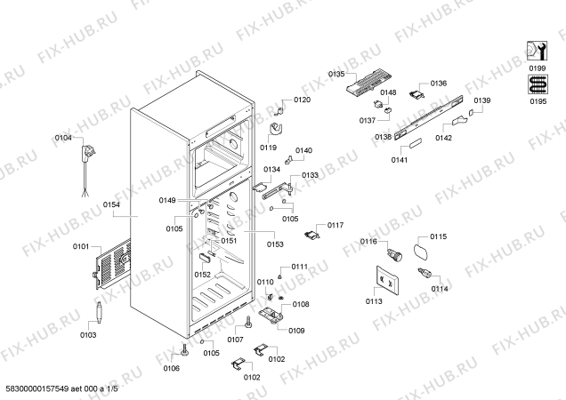 Схема №3 KD49NA04NE с изображением Дверь для холодильника Siemens 00711150