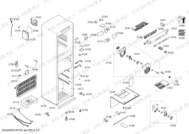 Схема №1 KK28A1860W с изображением Выдвижной ящик для холодильника Siemens 00744891