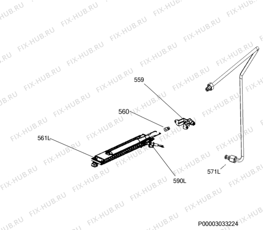 Взрыв-схема плиты (духовки) Zanussi ZCG55TGXB - Схема узла Functional parts