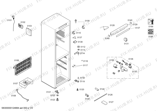 Схема №1 KK20V71TI с изображением Дверь для холодильника Siemens 00243087
