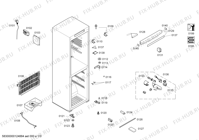 Схема №1 KK20V0191W с изображением Декоративная панель для холодильной камеры Siemens 00700413