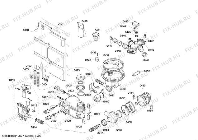 Схема №3 SE20T593GB с изображением Рамка для посудомойки Siemens 00445153