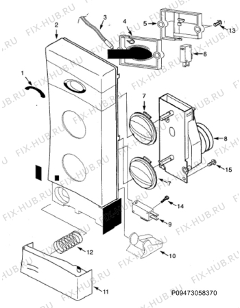 Взрыв-схема микроволновой печи Electrolux EMM23200W - Схема узла Section 5