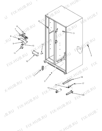 Взрыв-схема стиральной машины Whirlpool AC2228HEKB (F092640) - Схема узла
