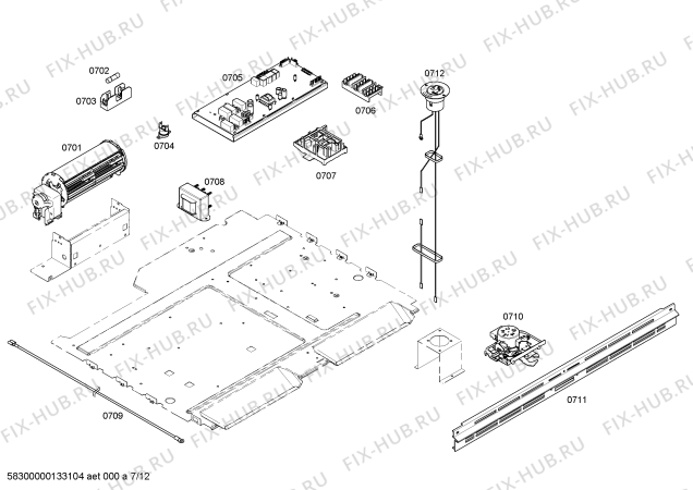 Схема №4 HMT8020 с изображением Канал для электропечи Bosch 00663349