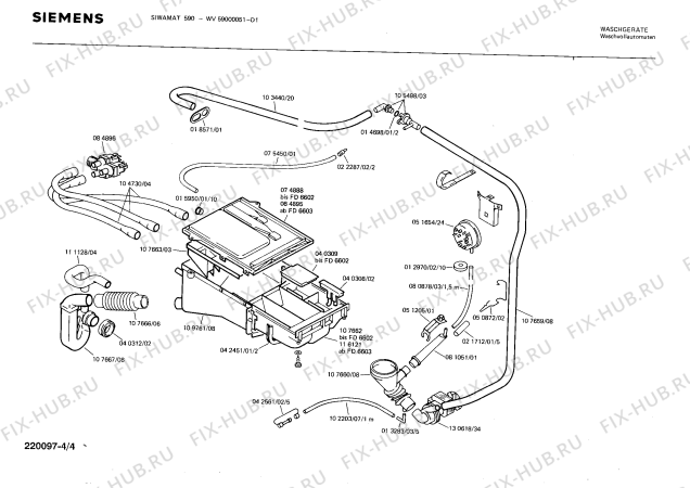 Схема №1 0722054142 V670 с изображением Терморегулятор для стиральной машины Siemens 00053844