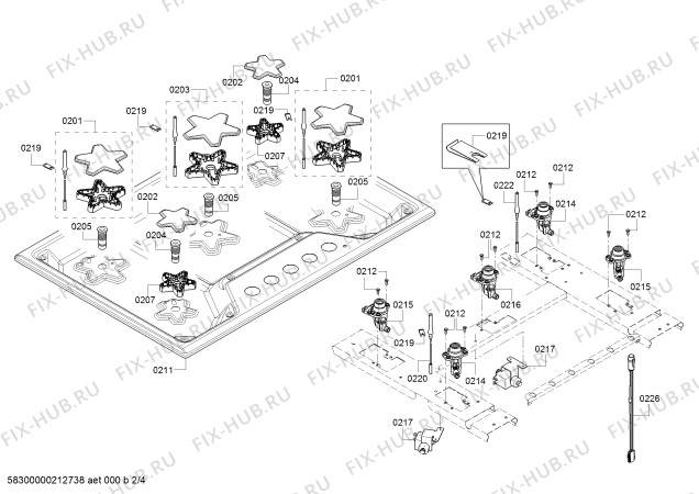 Схема №3 SGSX305TS Thermador с изображением Кабель для плиты (духовки) Bosch 12019617