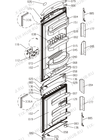 Взрыв-схема холодильника Gorenje RK65325W (156180, HZOKS3367EBF) - Схема узла 02
