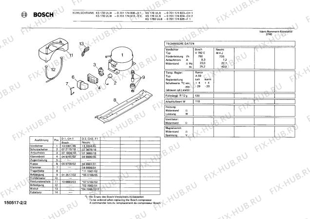 Взрыв-схема холодильника Bosch 0701174828 KS1780ULB - Схема узла 02