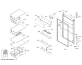 Схема №3 KGN36X47 с изображением Дверь морозильной камеры для холодильника Bosch 00711857