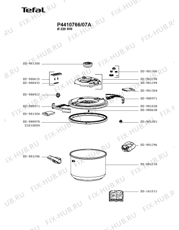 Схема №1 P4400632/07A с изображением Котелка Tefal SS-981300