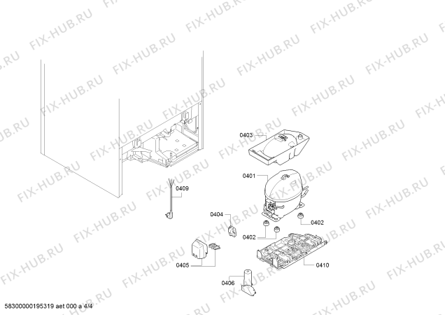 Схема №2 KIV67VF30 с изображением Дверь для холодильника Bosch 00714602