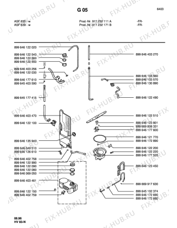 Взрыв-схема посудомоечной машины Arthurmartinelux ASF639W - Схема узла Section4