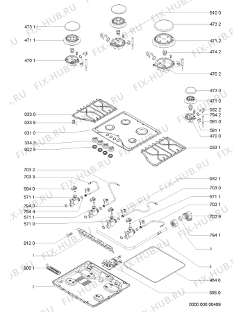 Схема №1 AKM 517/NA/C с изображением Затычка для духового шкафа Whirlpool 481244039852