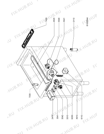 Схема №1 AGB 508/WP с изображением Шланг для электропечи Whirlpool 483286000557