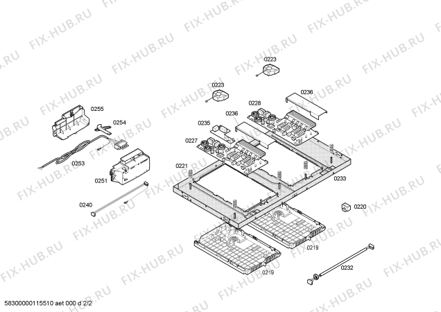 Схема №1 EI887501 Ind.siemens poliv.top 80cm.inox 4i+cp с изображением Блок подключения для духового шкафа Siemens 00600178