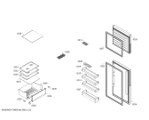 Схема №2 3FSW2300 с изображением Крышка для холодильной камеры Bosch 00751132