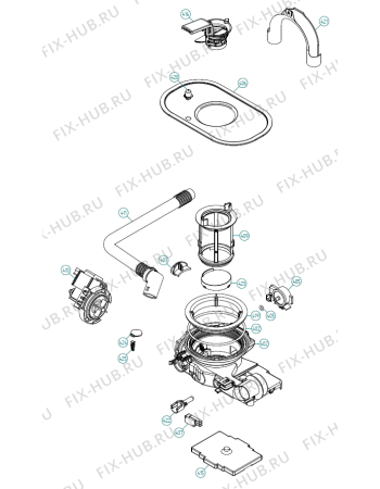 Взрыв-схема посудомоечной машины Asko D5914 XXL SOF EU   -Stainless (200029, DW90.C) - Схема узла 04