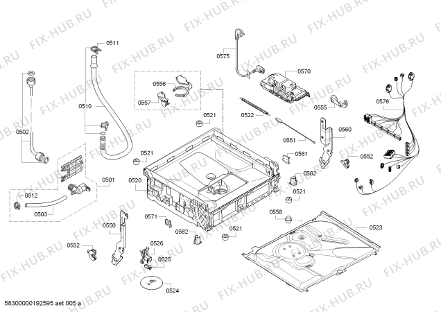 Схема №3 SK23E610TI с изображением Упор для посудомойки Bosch 00617650