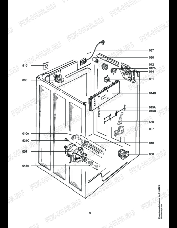 Взрыв-схема стиральной машины Aeg LAV70330 - Схема узла Electrical equipment 268