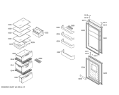 Схема №2 KG39NV93 с изображением Дверь морозильной камеры для холодильной камеры Siemens 00680118