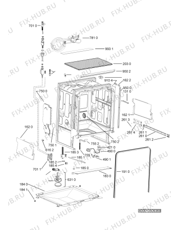 Схема №3 KDFX 6030 с изображением Микромодуль для посудомойки Whirlpool 481010521007