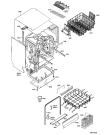 Схема №2 DWH M40 W 801.257.94 с изображением Шланг (трубка) для электропосудомоечной машины Whirlpool 481990500517