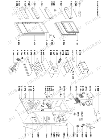 Схема №2 KRCB 6026 с изображением Сенсорная панель для холодильника Whirlpool 481010543740